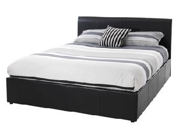 Serene Furnishings Tuscany 4' Small Double Black Ottoman Bed Ottoman Bed