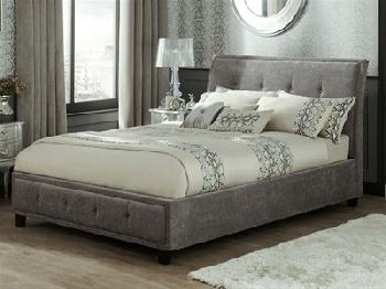 Serene Furnishings Wesley Ottoman 6' Super King Mink Ottoman Bed