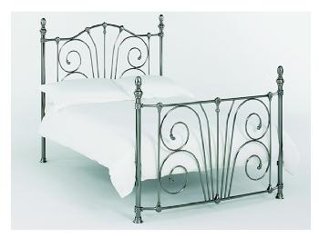 Serene Jessica King Size Nickel Bed Frame