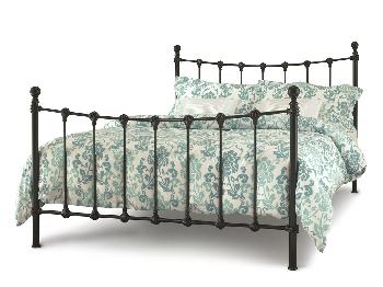 Serene Marseilles Double Black Metal Bed Frame