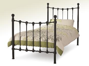 Serene Marseilles Single Black Metal Bed Frame