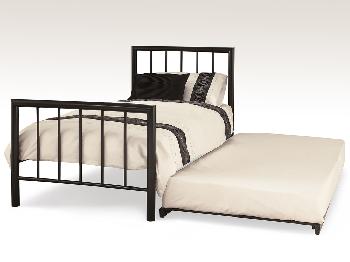 Serene Modena Black Metal Guest Bed Frame