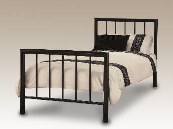 Serene Modena Single Black Metal Bed Frame