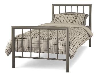 Serene Modena Single Champagne Metal Bed Frame