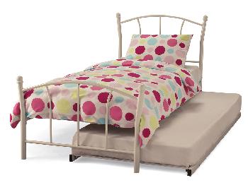Serene Penny White Metal Guest Bed Frame