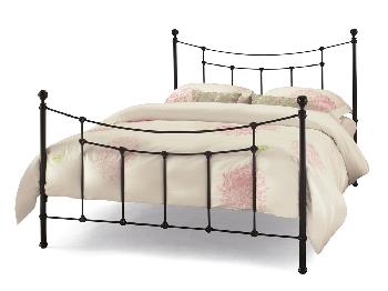 Serene Virginia King Size Black Metal Bed Frame