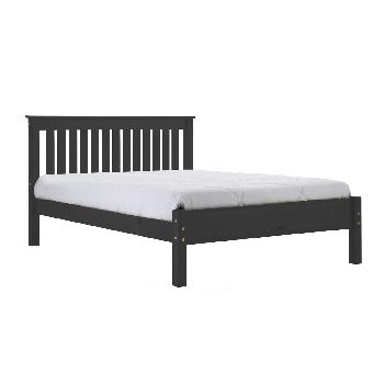 Shaker Graphite Wooden Bed Frame Single