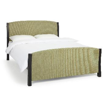Shelley Double Fabric Bed Mint Black