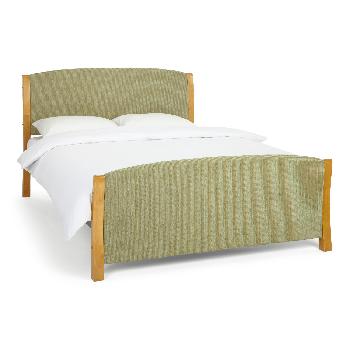 Shelley Double Fabric Bed Mint Oak