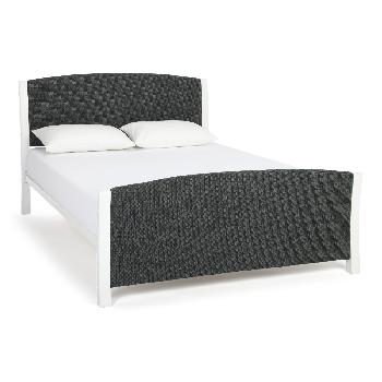 Shelley King Fabric Bed Graphite White