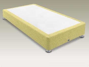 Shire Victoria Quince Single Low Divan Base on Silver Glides