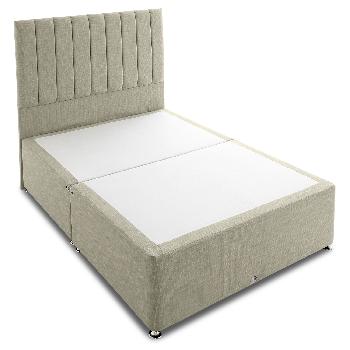 Shire Victoria Linen Divan Base King Platform No Drawers