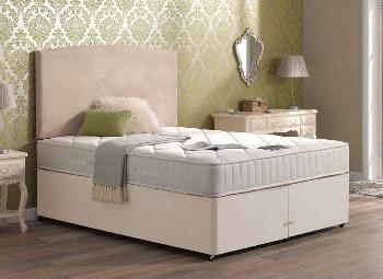 Sigma Pocket Spring Mattress and Classic Divan Bed - Beige - Medium - 4'6 Double