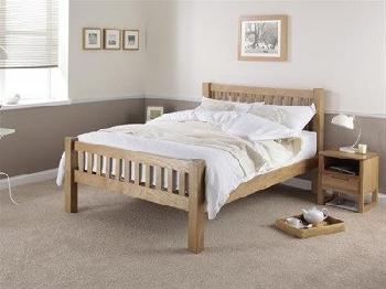 Silentnight Ayton Oak 4' 6 Double Oak Wooden Bed