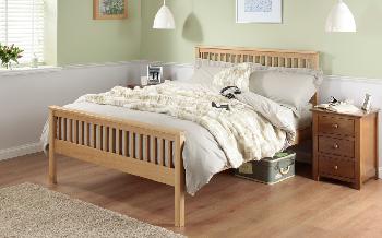 Silentnight Dakota Oak Wooden Bed Frame, King Size