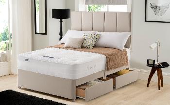 Silentnight Geltex Select 1350 Mirapocket Divan, Superking, No Storage, No Headboard Required