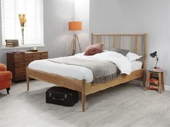 Silentnight Hamilton Oak 5' King Size Oak Wooden Bed
