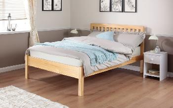 Silentnight Hayes Pine Wooden Bed Frame, Double