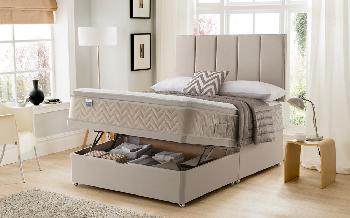 Silentnight Helsinki Miracoil Geltex Pillow Top Divan, Superking, 2 Drawers, No Headboard Required