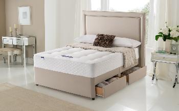 Silentnight Ortho Dream Star Miracoil Divan, King Size, No Headboard Required, Ottoman + 2 Drawers
