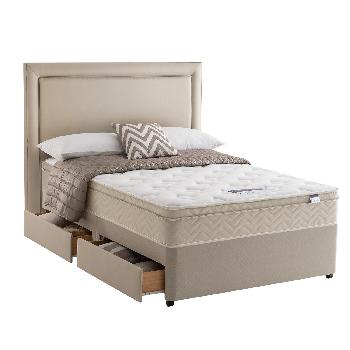 Silentnight Oslo Memory Set Single 2 Drawers Stone