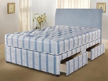 Simmons Bedding Group Nestledown Ultimate Backcare 5' King Size Platform Top - 2 Drawers Divan