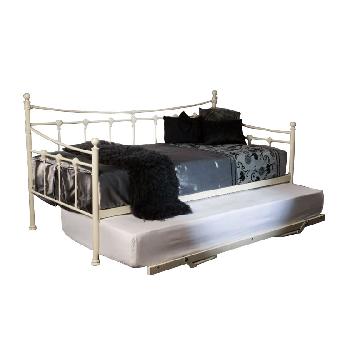 Sirus Day Bed and trundle with Mattress and Bedding Bale Single