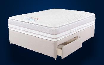 Sleepeezee AeroGel 1200 Pocket Supreme Divan, Double, 2 Drawers