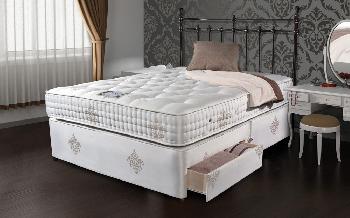 Sleepeezee Bordeaux 2000 Pocket Divan, Superking Zip and Link, No Storage