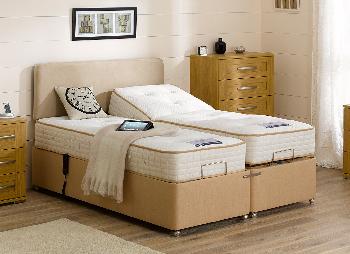 Sleepeezee Bronte Pocket Sprung Adjustable Divan Bed - Medium Firm - 4'0 Small Double