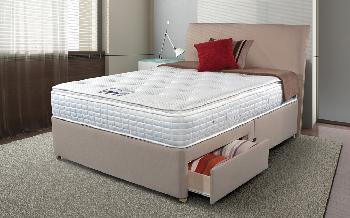 Sleepeezee Cool Sensations 2000 Pocket Divan, Single, Ottoman Storage, Marble