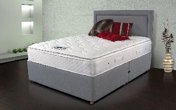 Sleepeezee Memory Comfort 1000 Pocket Divan, Small Double, No Storage, White