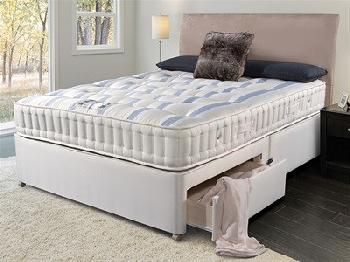 Sleepeezee Naturelle 1200 4' 6 Double Matching Base Platform Top - 2 Drawers Divan