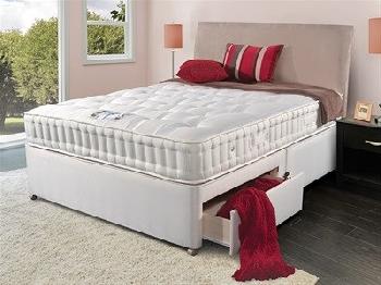 Sleepeezee Naturelle 1400 6' Super King Matching Base Platform Top - 4 Drawers Divan