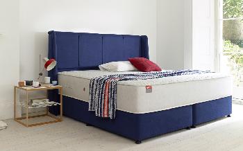 Slumberland Wave Divan, Double, Ottoman Storage, Kiwi, Urban Headboard