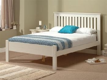 Snuggle Beds Alder White 5' King Size White Wooden Bed