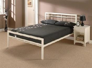Snuggle Beds Buckingham Ivory 2015 2' 6 Small Single Slatted Bedstead Metal Bed