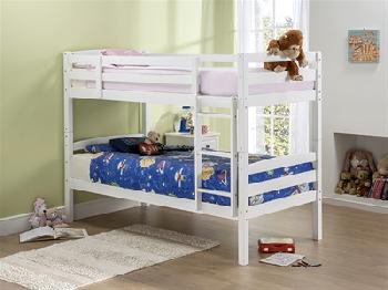 Snuggle Beds Cosmos in White 3' Single Bunk Bed