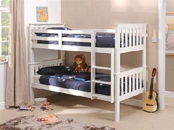 Snuggle Beds Madison (Bunk Bed) White 3' Single White Bunk Bed