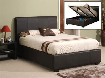 Snuggle Beds Oregon Ottoman (Matte Brown) 6' Super King Dark Brown Ottoman Bed Ottoman Bed