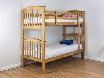 Snuggle Beds Pisa Bunk - Natural 3' Single Maple Bunk Bed