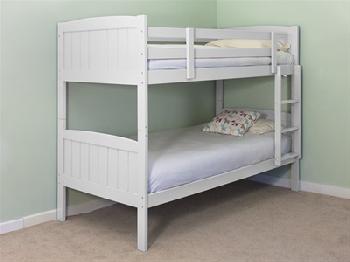 Snuggle Beds Taylor Bunk - White 3' Single Bunk Bed
