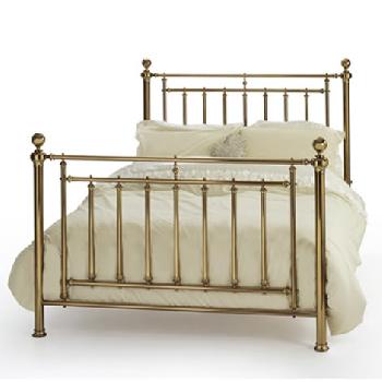 Solomon Metal Bed Frame Nickel King