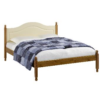 Steens Carlton Bed in Cream and Pine - Double