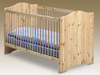 Steens for Kids Flat Packed Natural Pine Cot Bed