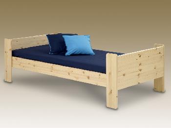 Steens for Kids Long Euro (IKEA) Size Single Natural Pine Bed Frame