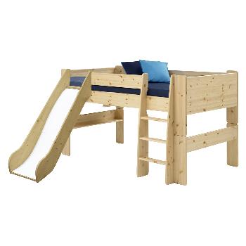 [Steens Natural Pine Mid Sleeper With Slide]