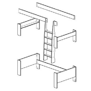 Steens Natural Pine Single Bed To High Sleeper Extension Kit