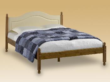 Steens Richmond Carlton Double Cream and Pine Bed Frame