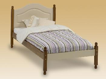 Steens Richmond Carlton Single Cream and Pine Bed Frame